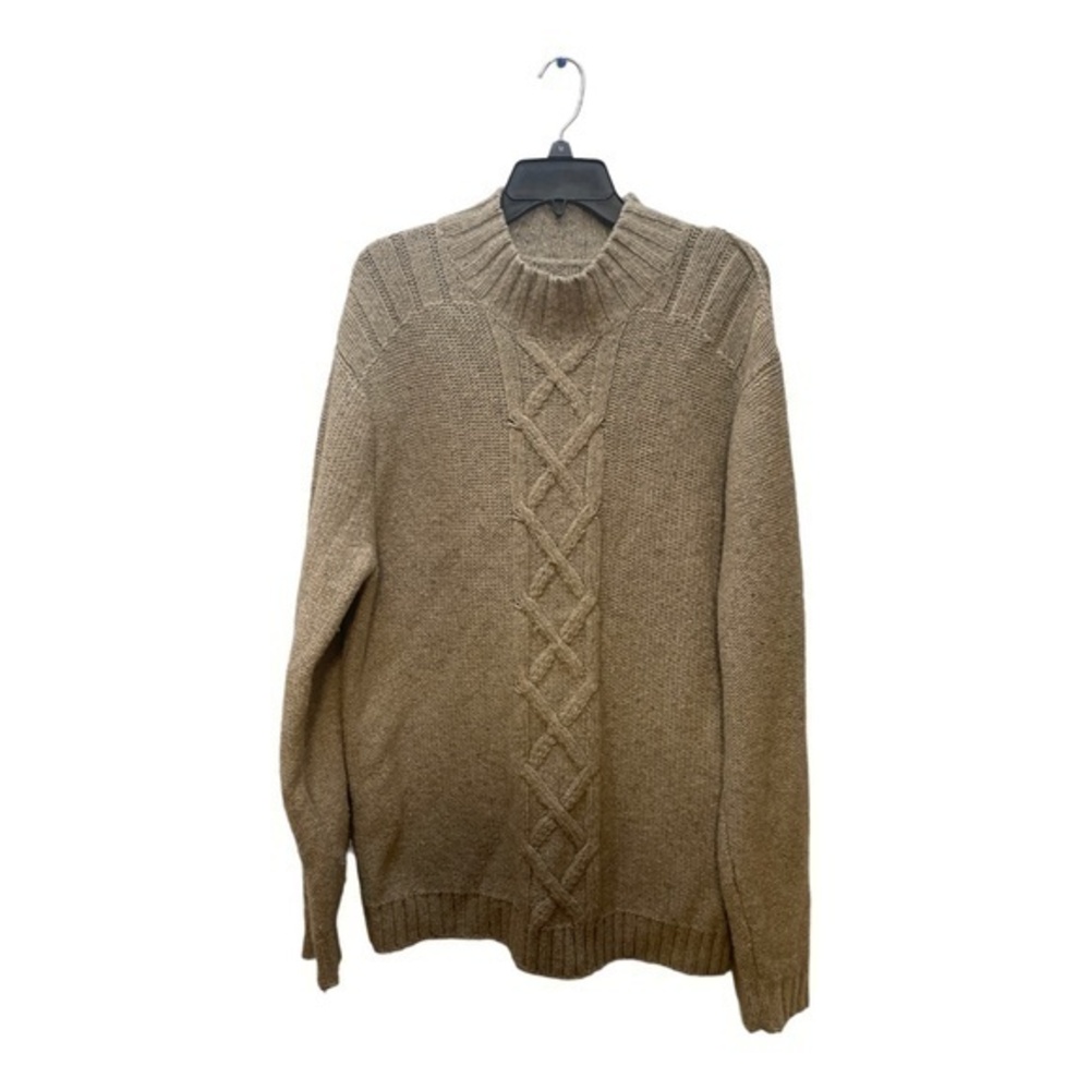 Tommy Bahama Womens Cable Knit Sweater Lambswool Cashmere Size Large